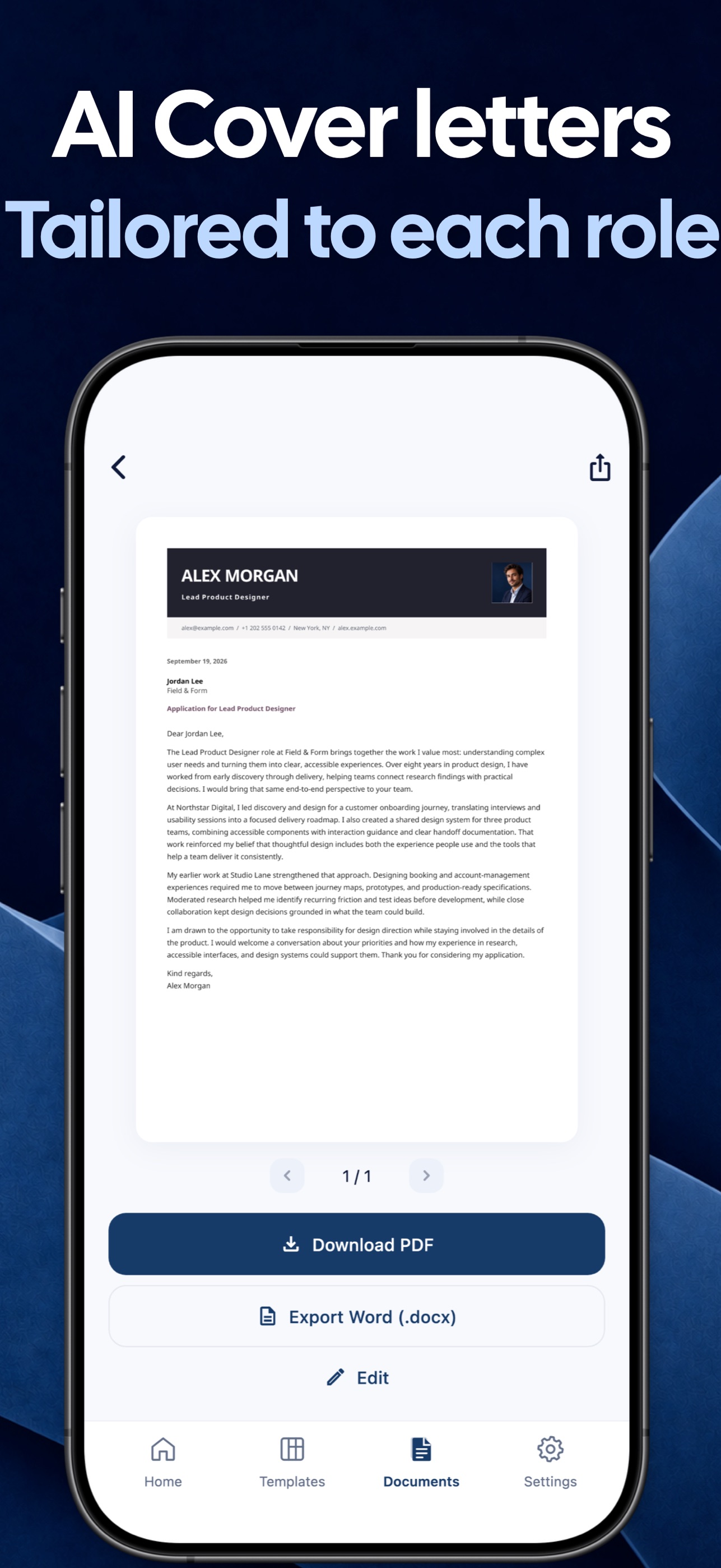 Screenshot 3 of CV Maker, Resume & AI: CVura