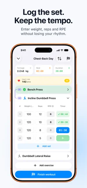 Gym Workout Tracker: Repio screenshot 1