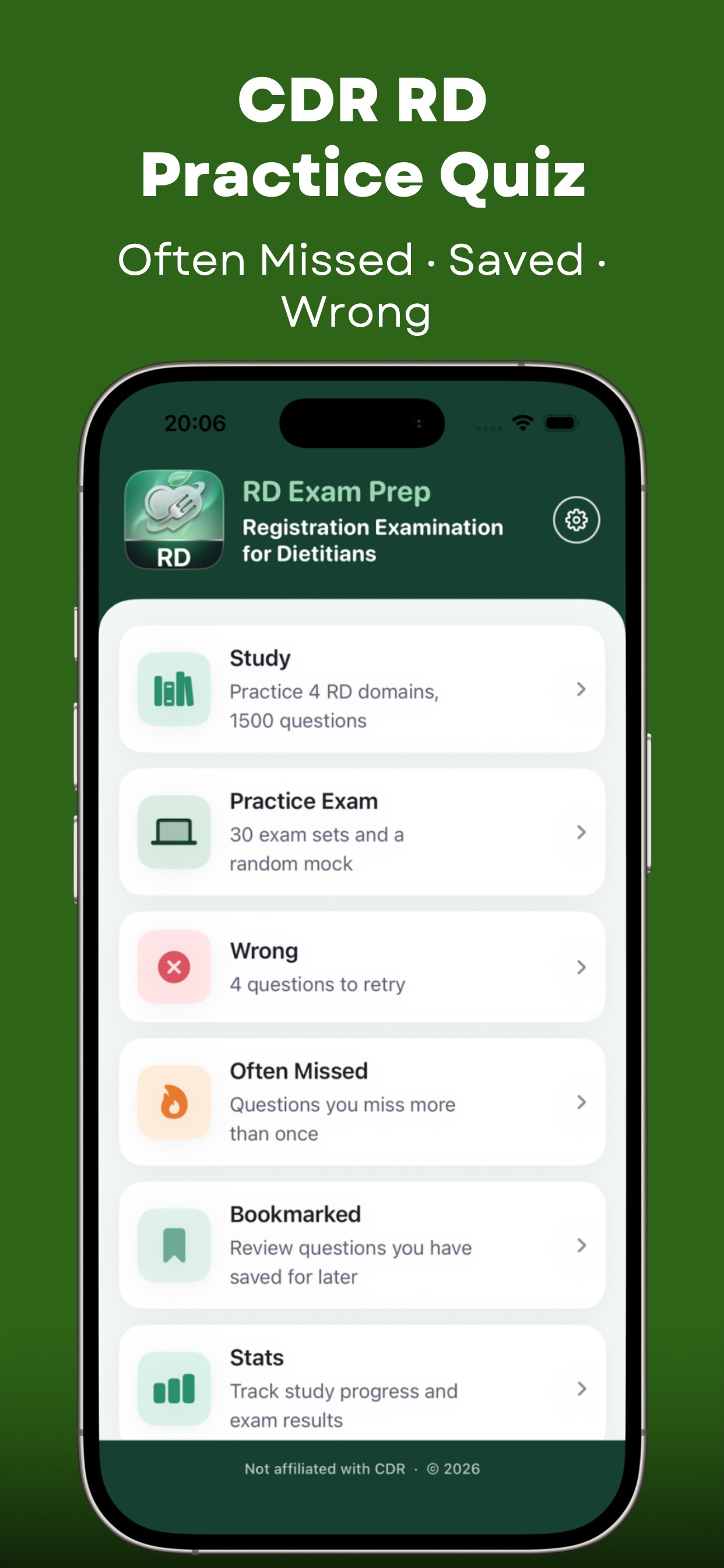 Screenshot 7 of CDR RD Exam Prep 2026 Pocket