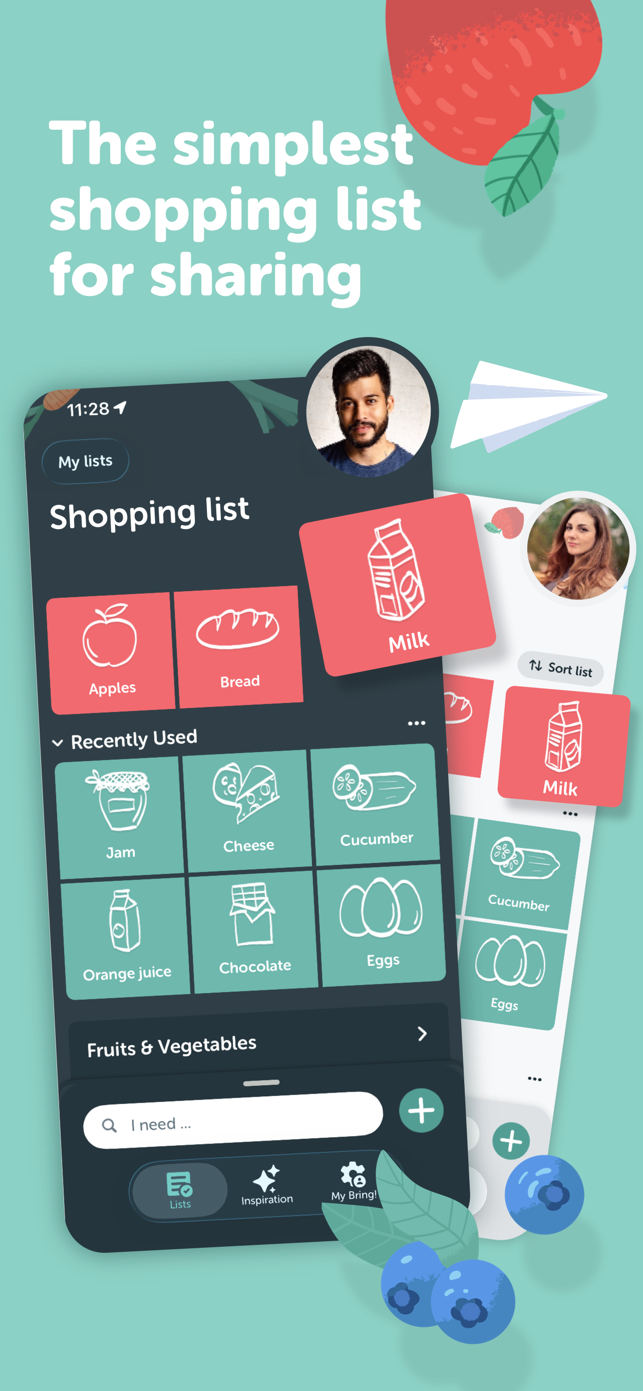 Bring! Grocery Shopping List