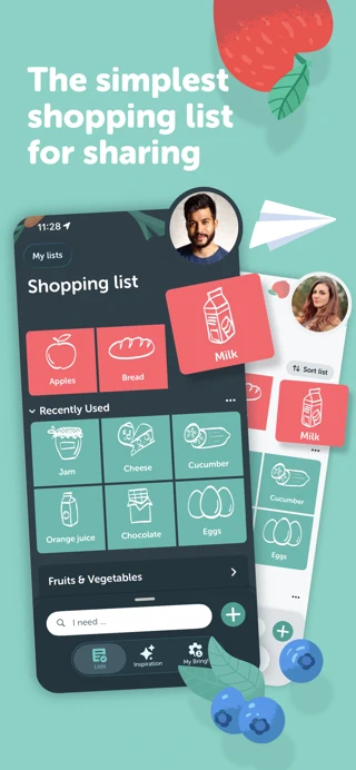 Bring! Grocery Shopping List App Store search result