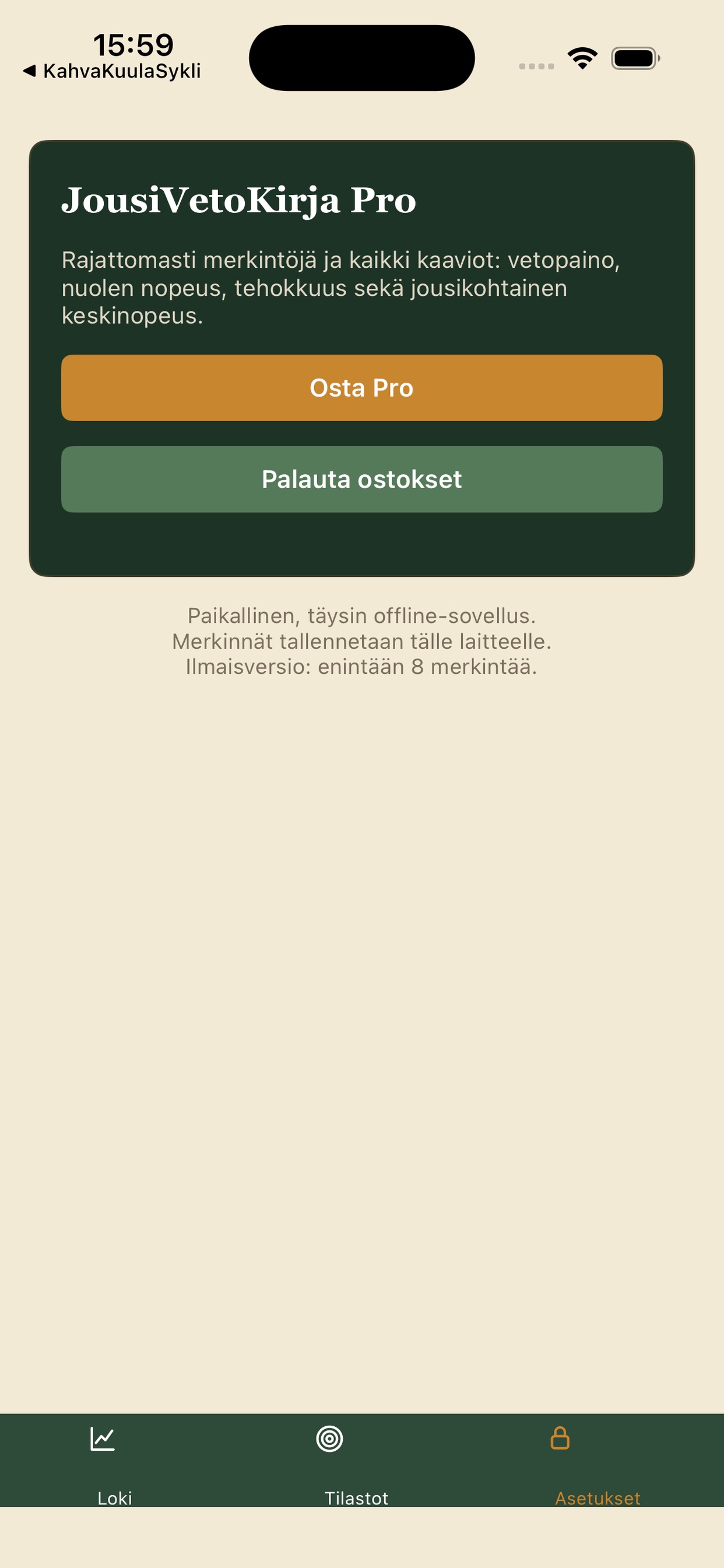 Screenshot 3 of JousiVetoKirja