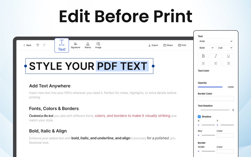 打印机: Edit & Print Files screenshot