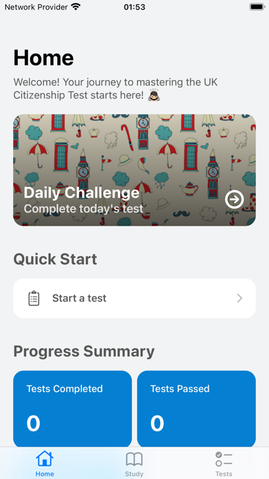 Life In The UK Test Practice Screenshot