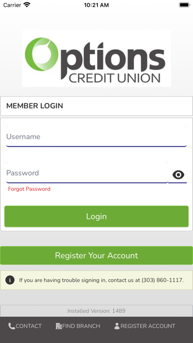Options CU MemberNet Screenshot
