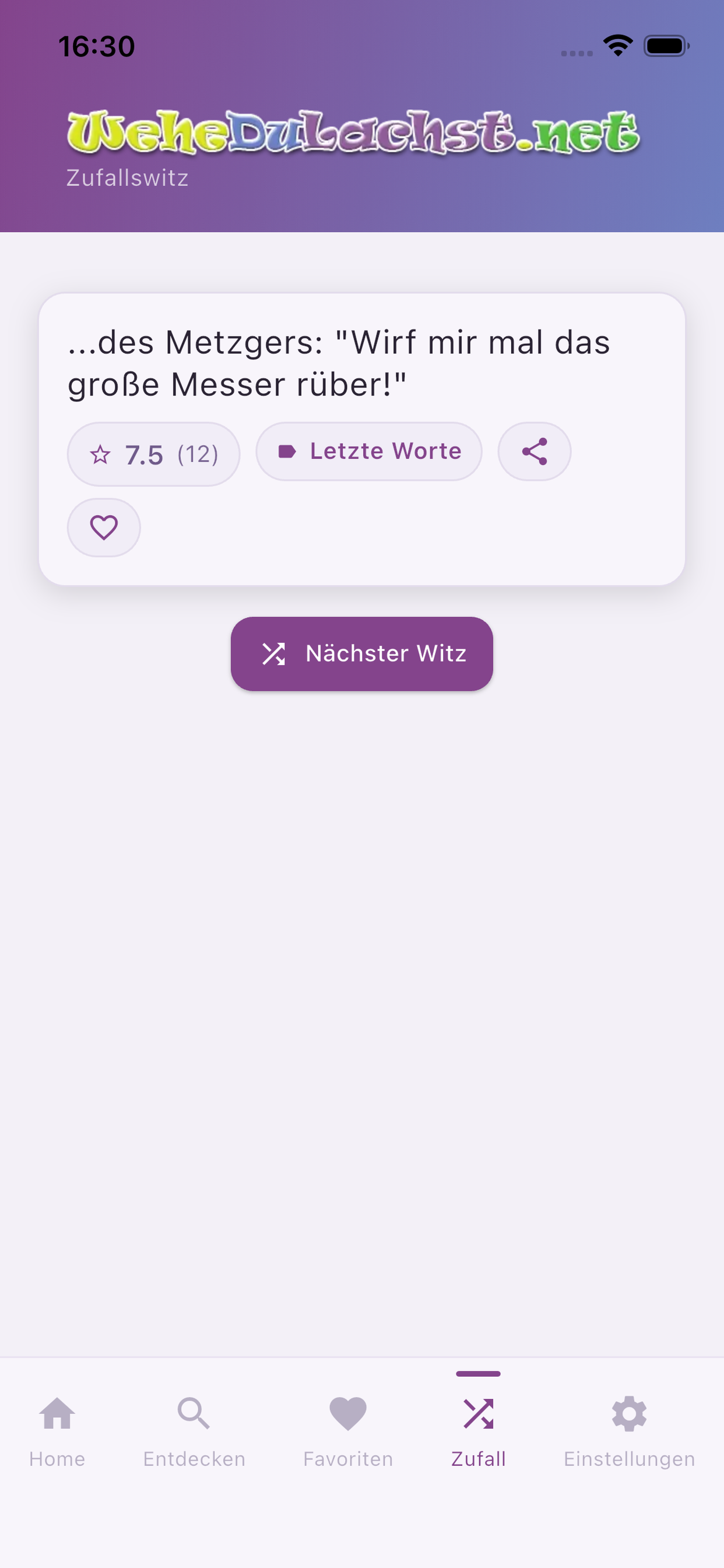 Lustige Witze WeheDuLachst.net