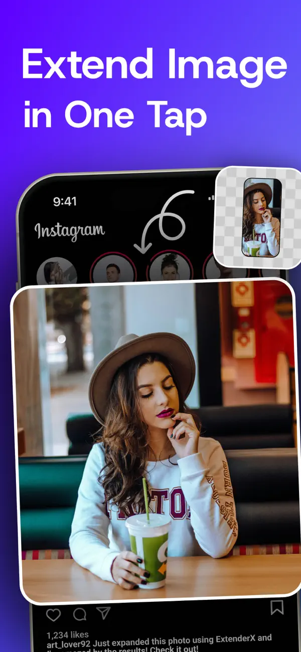 Screenshot #3 pour AI Expand Photo - ExtenderX