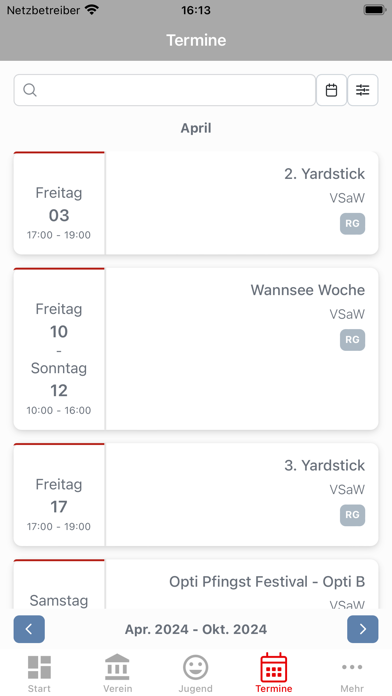 Verein Seglerhaus am Wannsee Screenshot