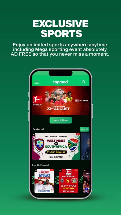 tapmad: Live Sports Screenshot