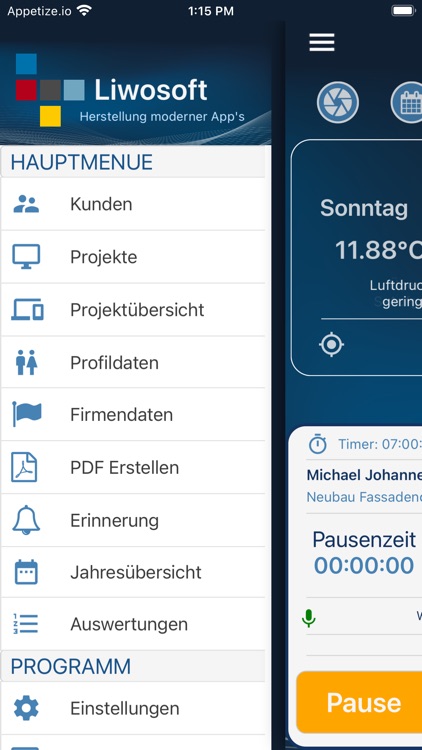 LiwoTime - Zeiterfassung