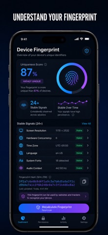 Privacy Scanner: Fingerprint Screenshot 4 of 10