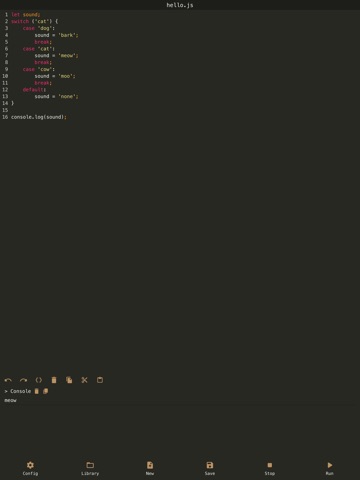 JavaScript Console Scripts iPad screenshot 6