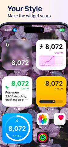 Steps Widget & Walking Alert Screenshot 2 of 8