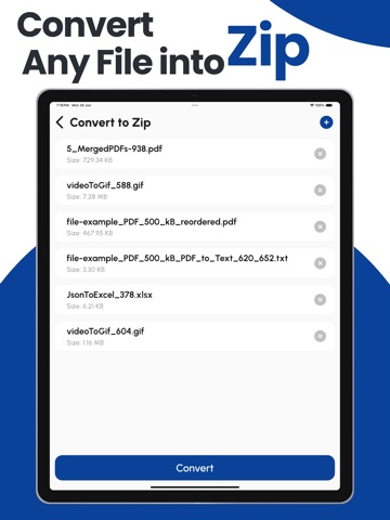 ZipAll: File to ZIP Converter iPad screenshot