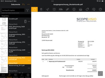Documents by Scopevisio iPad screenshot