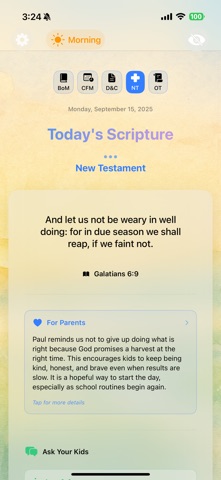 Scripture of the Day - Family iPhone screenshot