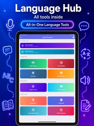 Pronounce & Spell Checker AI iPad screenshot
