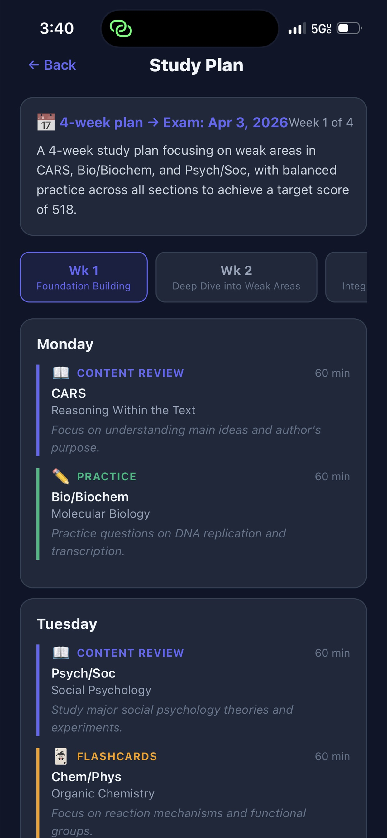 : 528 AI — MCAT Study Engine