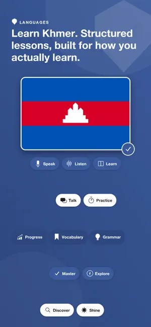 Learn Khmer - LingoCore screenshot 1