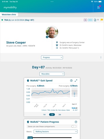 ZBEdge Clinician App iPad screenshot
