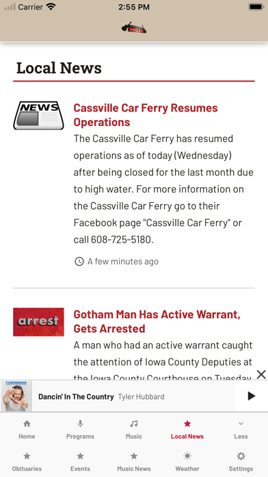 97.7 Country WGLR Screenshot