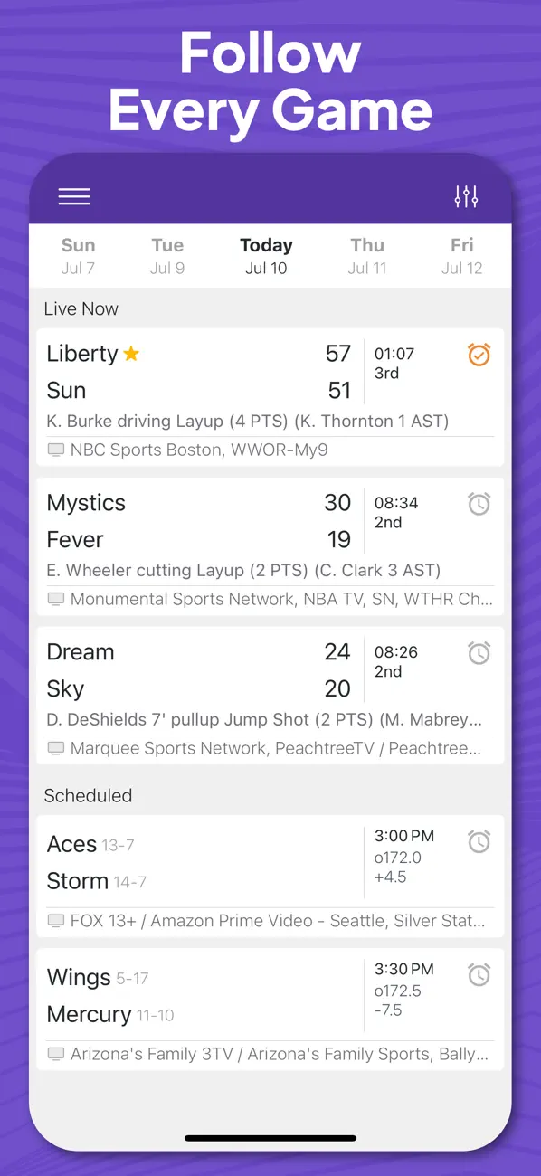 Screenshot #2 pour Superfan: Women's Basketball