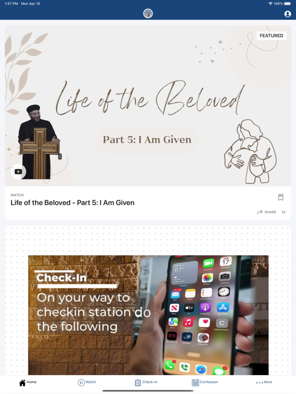 St Mark DC iPad screenshot 1 - Lifestyle app