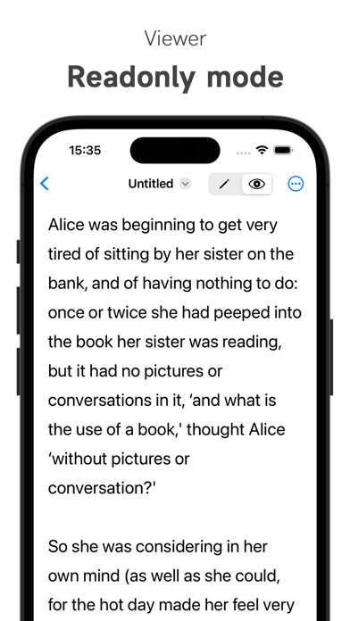 Screenshot #2 pour Plain Editor for .txt