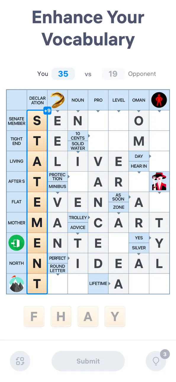 Crossword Master - Word Puzzle iOS Mod IPA screenshot 3 - iOS game interface