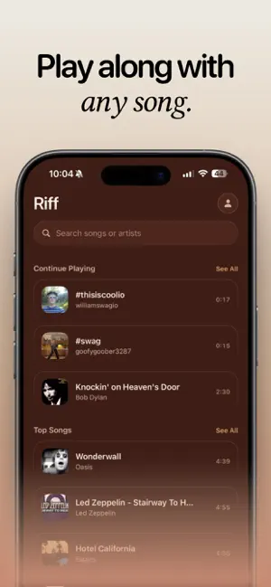 Riff - Play Guitar screenshot 1