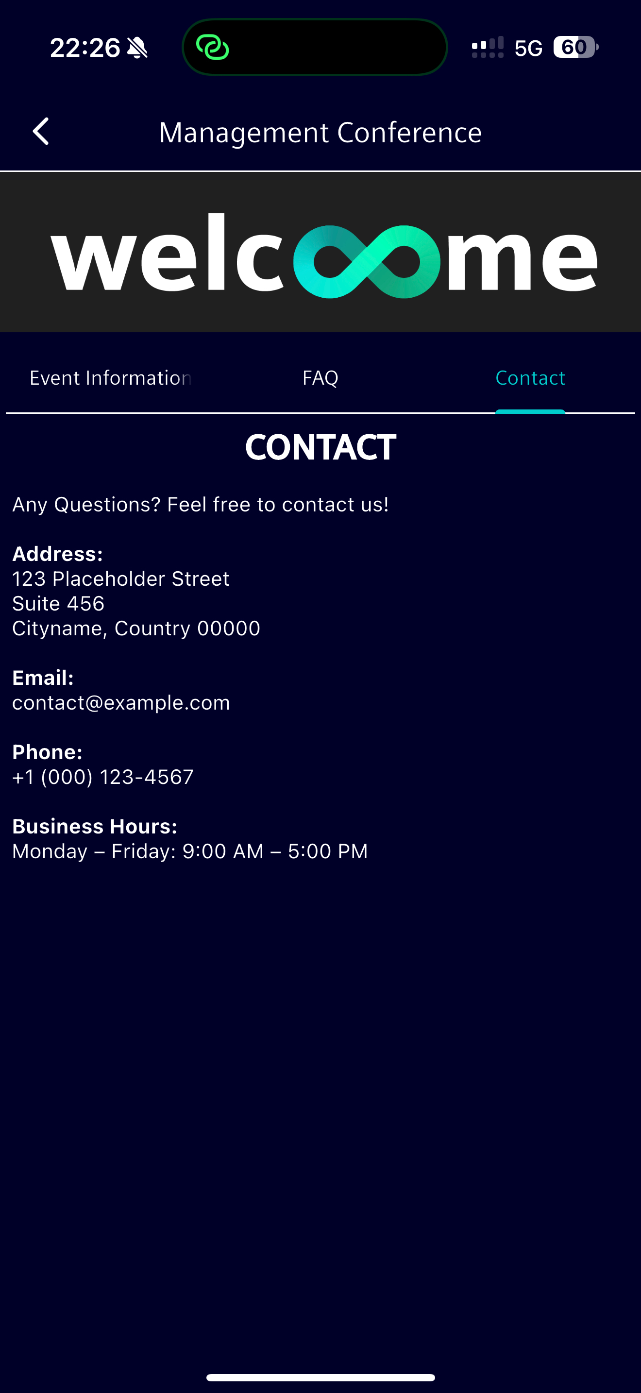 Siemens Event screenshot 3
