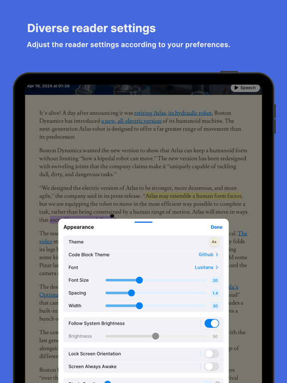 Read Savant - Smart Reader iPad screenshot 8 - Productivity app