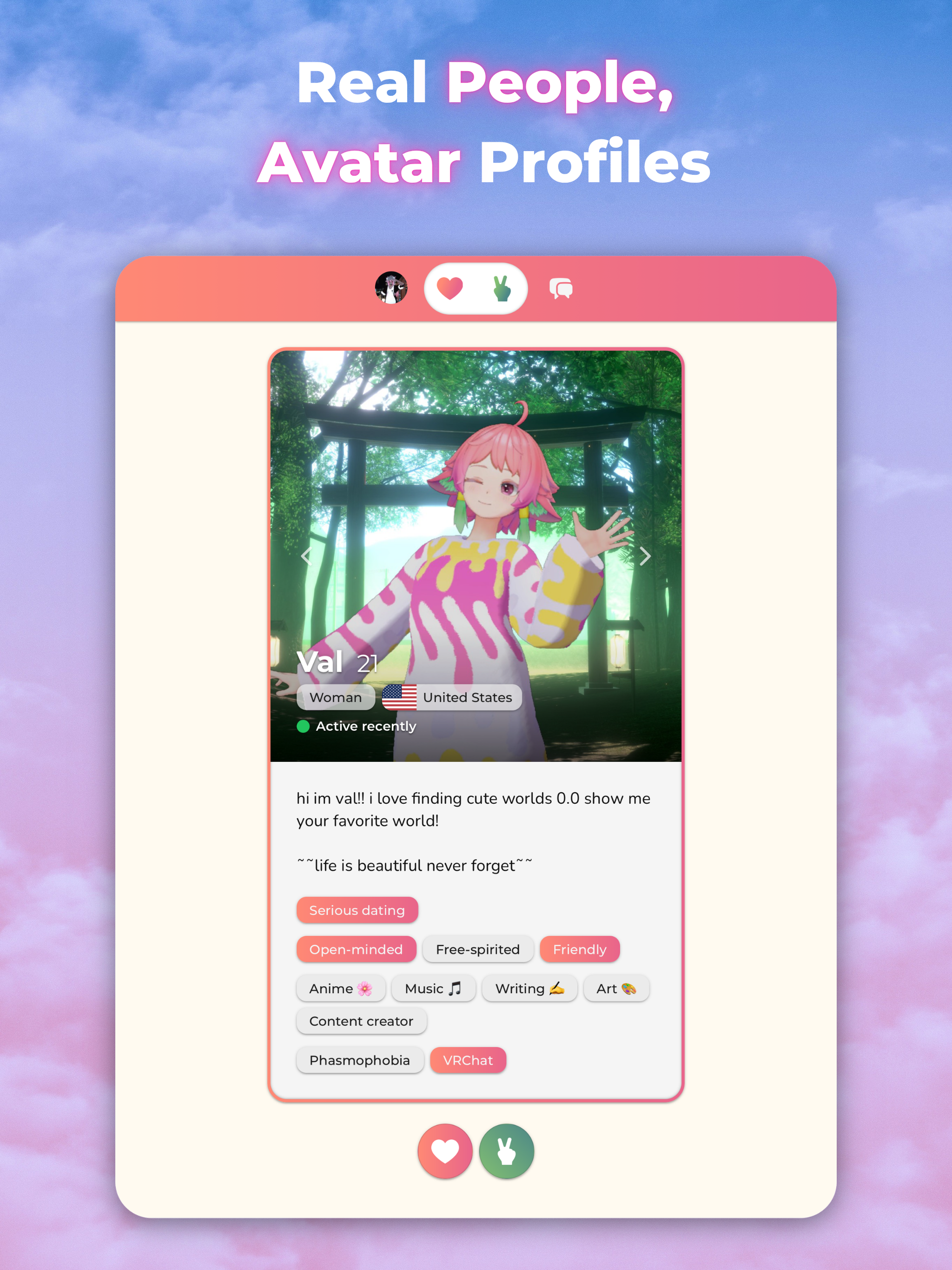 Flirtual - VR Dating App screenshot 4