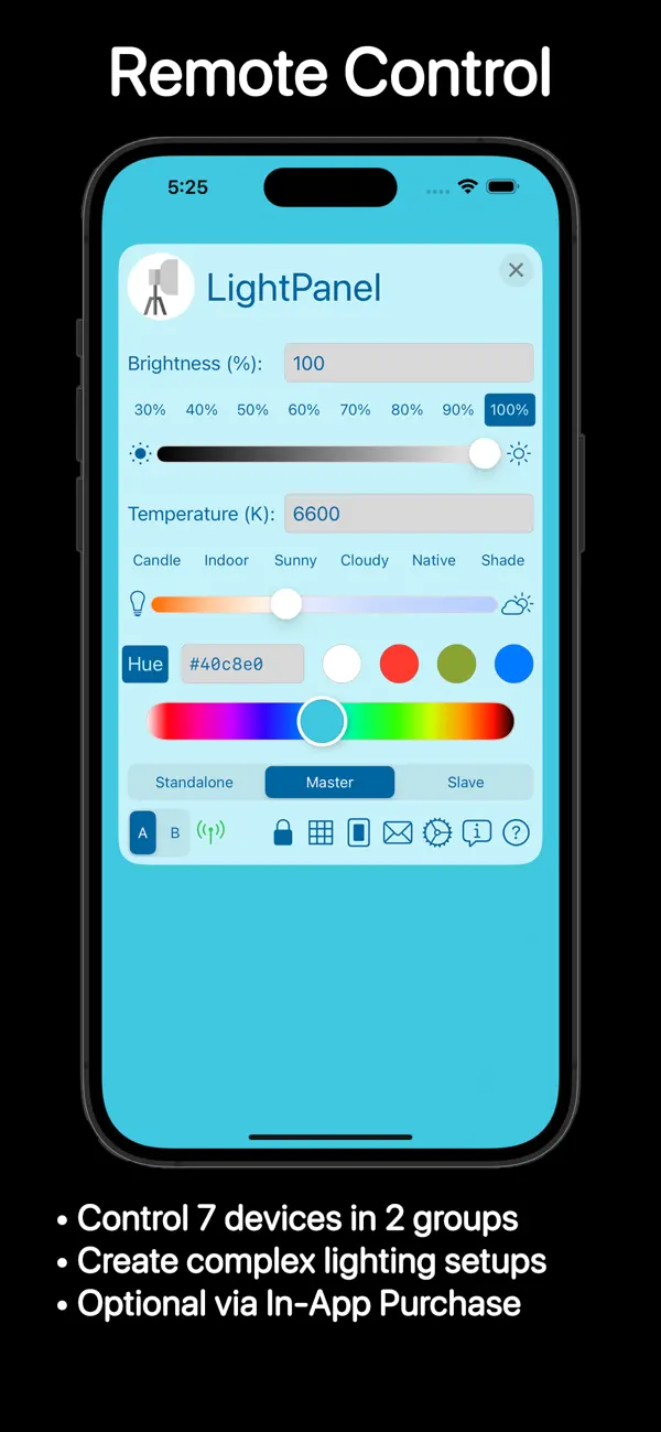 Light Panel Pro macOS app screenshot showing feature 6