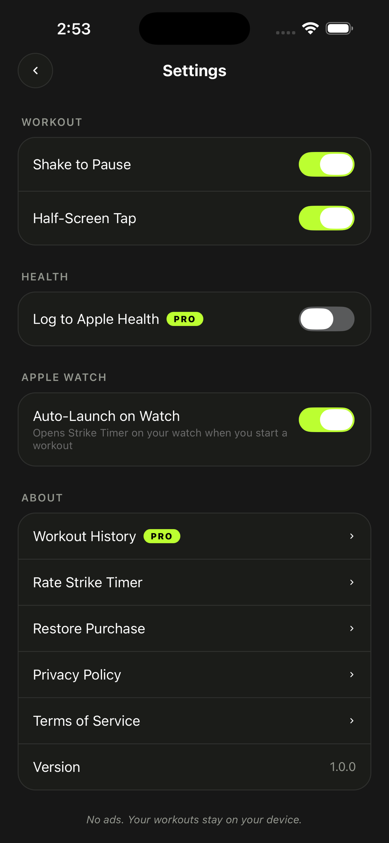 Strike Timer Interval Training