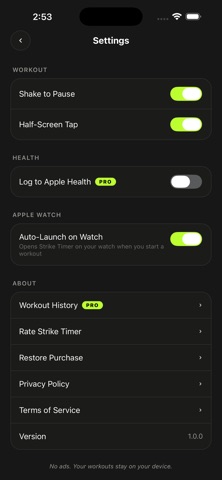 Strike Timer Interval Training Screenshot 5 of 5