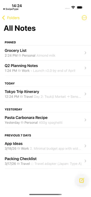 Watch Notes: Notes for Watch screenshot 3