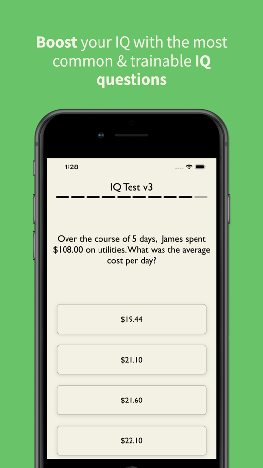 #4. IQ Test - Full Cognitive Test (iOS) 由: Test Apps Limited