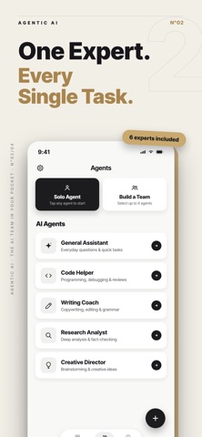 AI Agent Assistant: Agentic AI iPhone screenshot 2 — productivity app by Little Tough Apps