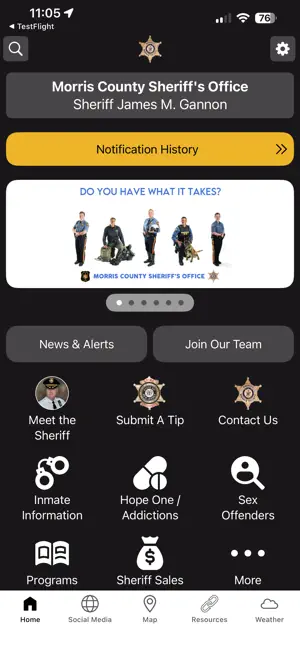 Morris County Sheriff NJ screenshot 1