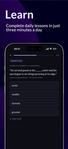 Verbatim: Learn new words screenshot