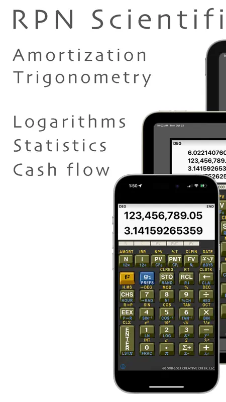 MathU RPN Calc screenshot 1 of 3