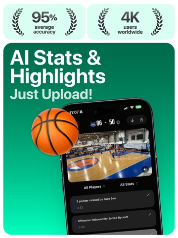 Superstat - Basketball Stats iPad screenshot