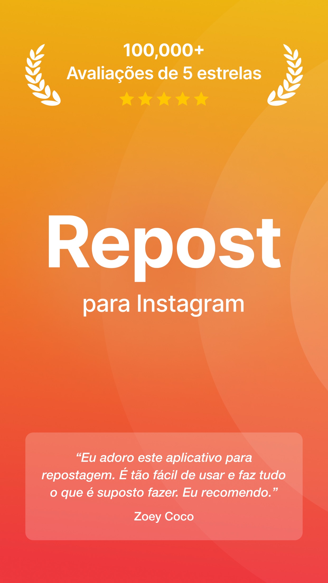 Screenshot do app Repost+ for Instagram .