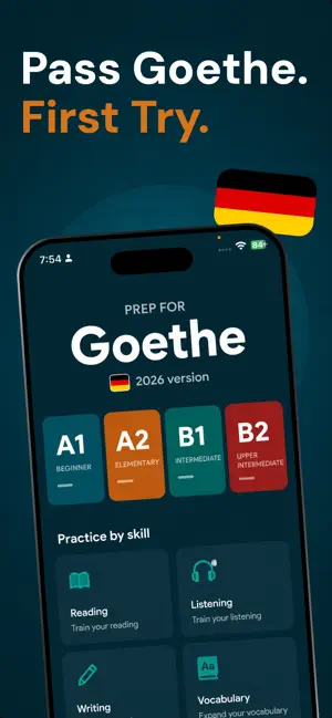 Goethe German Exam Prep A1-B2 screenshot 1