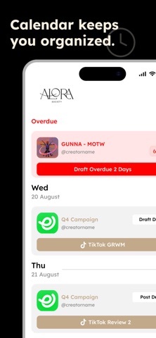 Alora Society screenshot