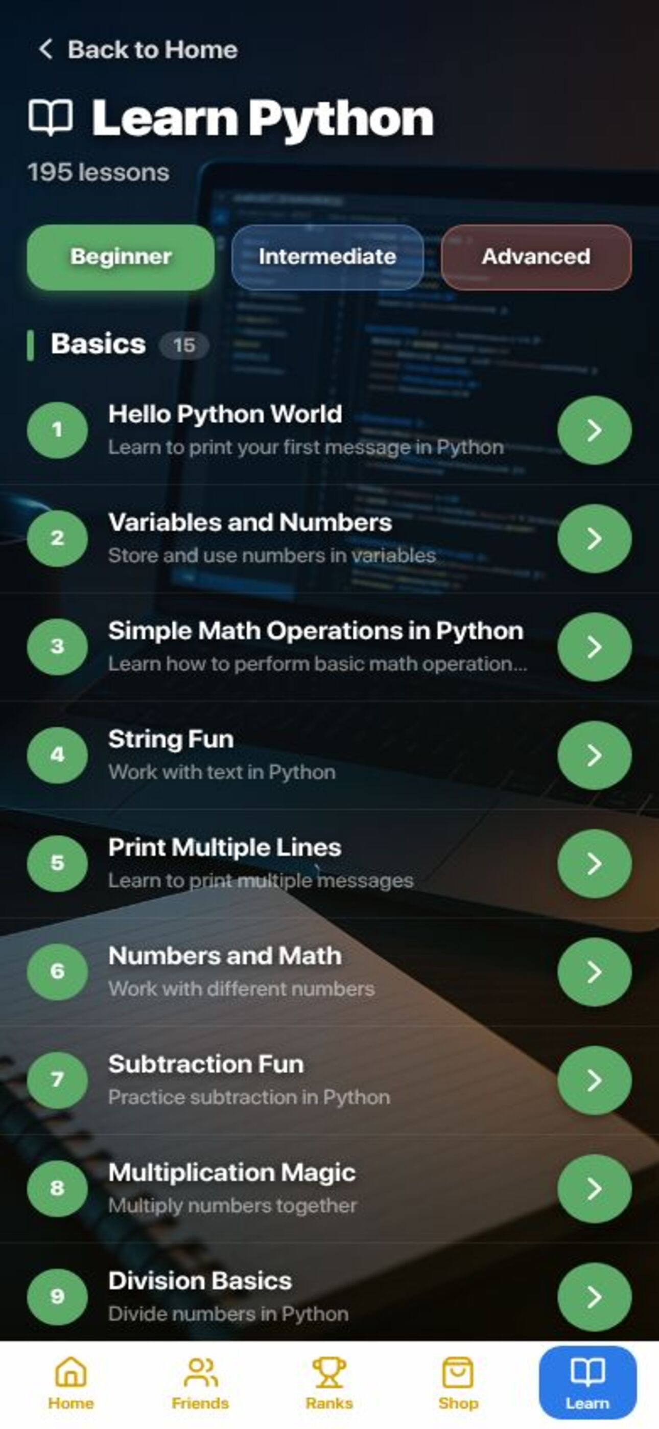 Codeascent: Python for all