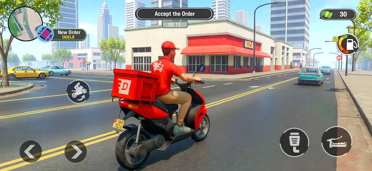 Screenshot #3 pour Food Hustle Delivery Game