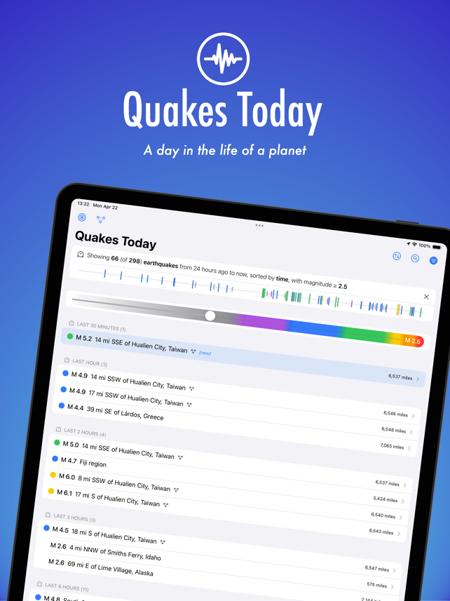 Quakes Today Screenshot