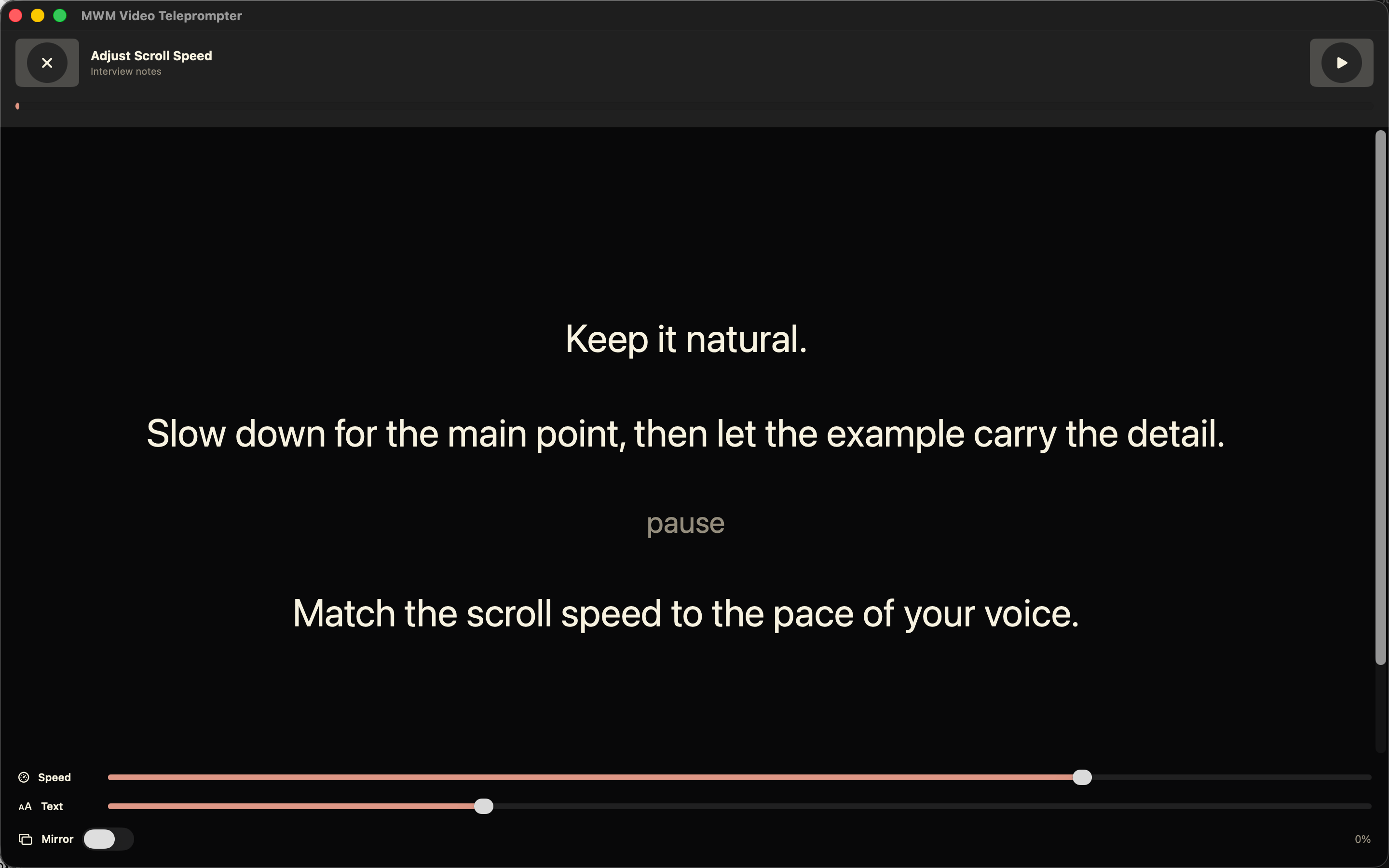 Teleprompter & Prompter Video screenshot 24